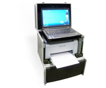 Neu: LaserProfi-2 HU   EDV-Koffer/Prüfkoffer mit HP Laserdrucker