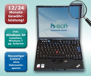 Lenovo Thinkpad X61, 12,1", 1024x768, 2,0GHz, 12/24 Monate Gewährleistung